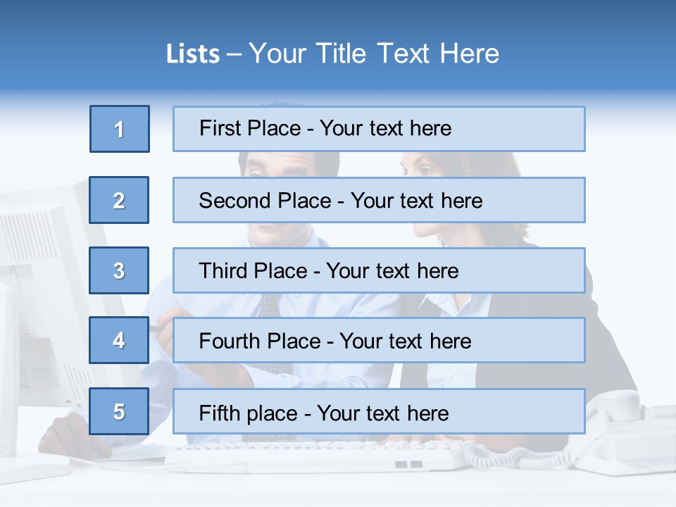 Meeting Internet Businesswoman PowerPoint Template