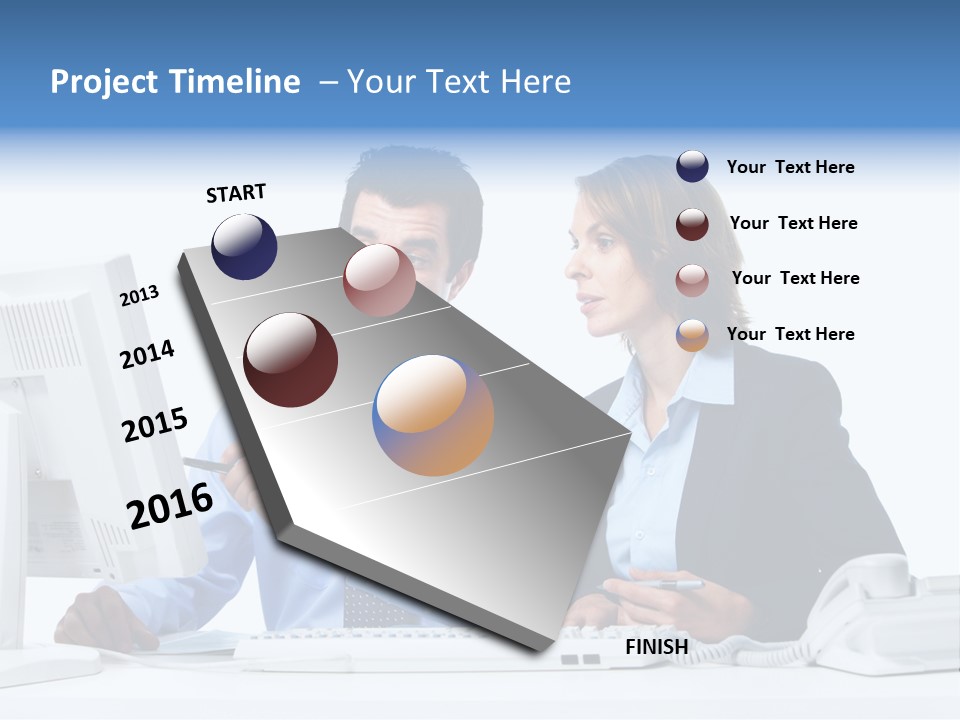 Meeting Internet Businesswoman PowerPoint Template