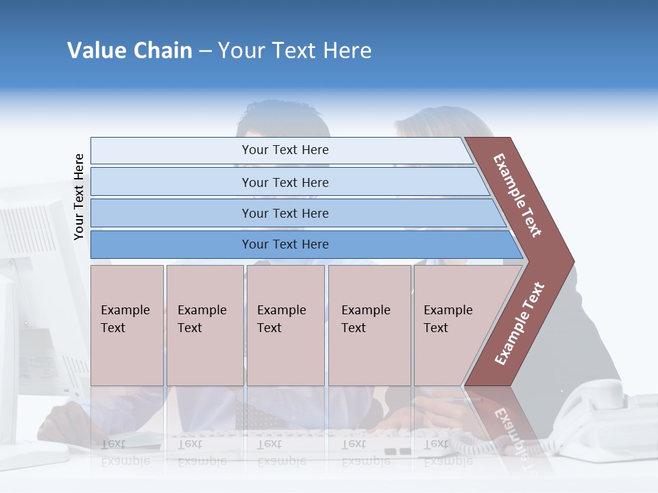 Meeting Internet Businesswoman PowerPoint Template