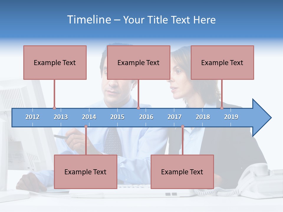 Meeting Internet Businesswoman PowerPoint Template
