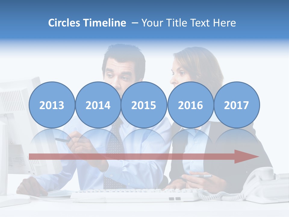 Meeting Internet Businesswoman PowerPoint Template