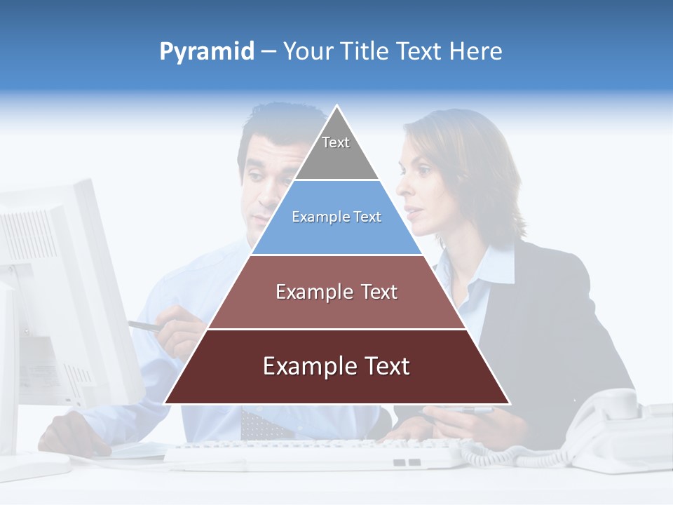 Meeting Internet Businesswoman PowerPoint Template