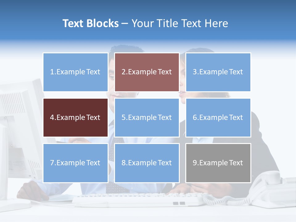 Meeting Internet Businesswoman PowerPoint Template