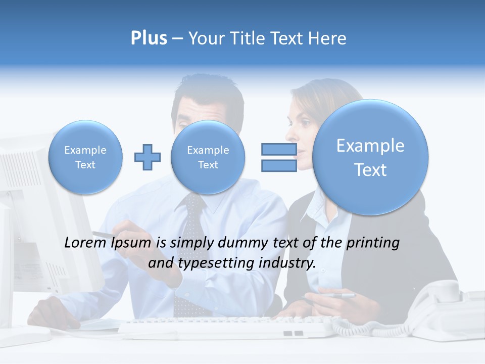 Meeting Internet Businesswoman PowerPoint Template