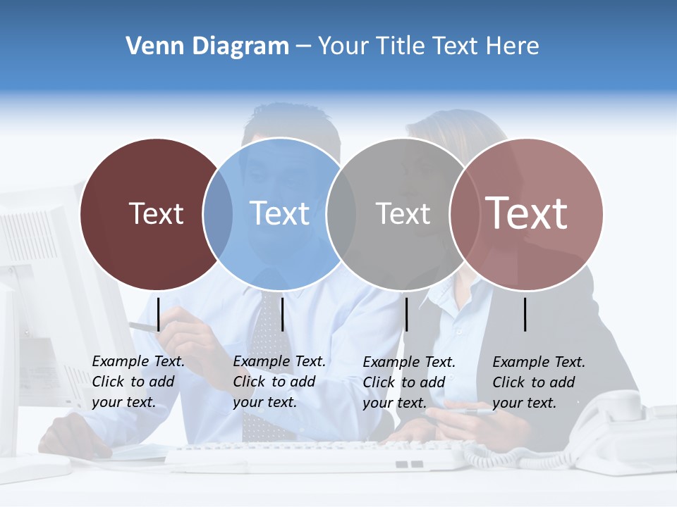 Meeting Internet Businesswoman PowerPoint Template