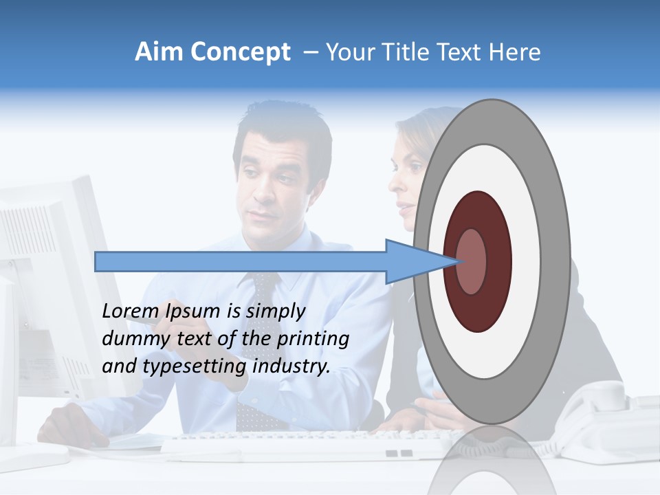 Meeting Internet Businesswoman PowerPoint Template