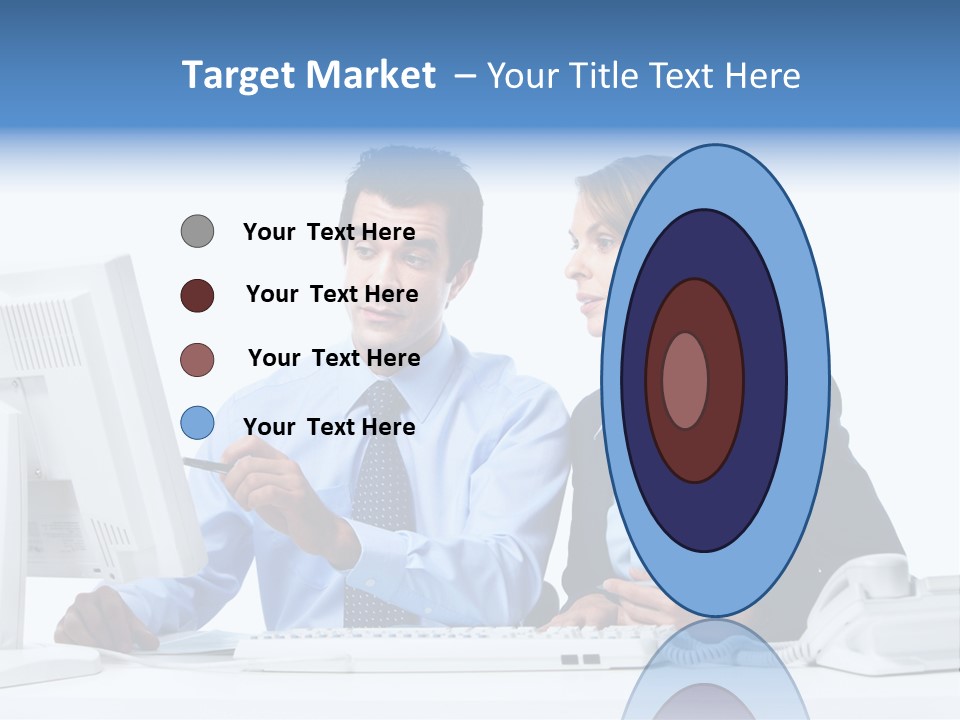 Meeting Internet Businesswoman PowerPoint Template