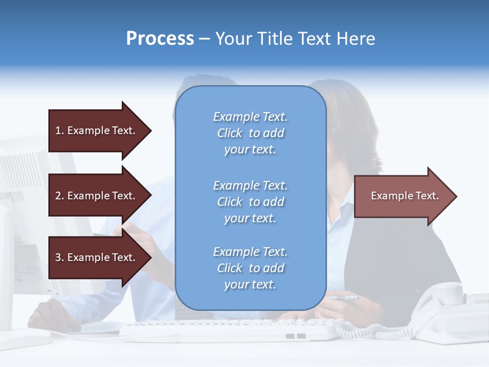 Meeting Internet Businesswoman PowerPoint Template