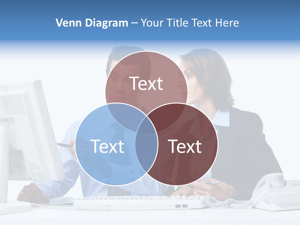 Meeting Internet Businesswoman PowerPoint Template