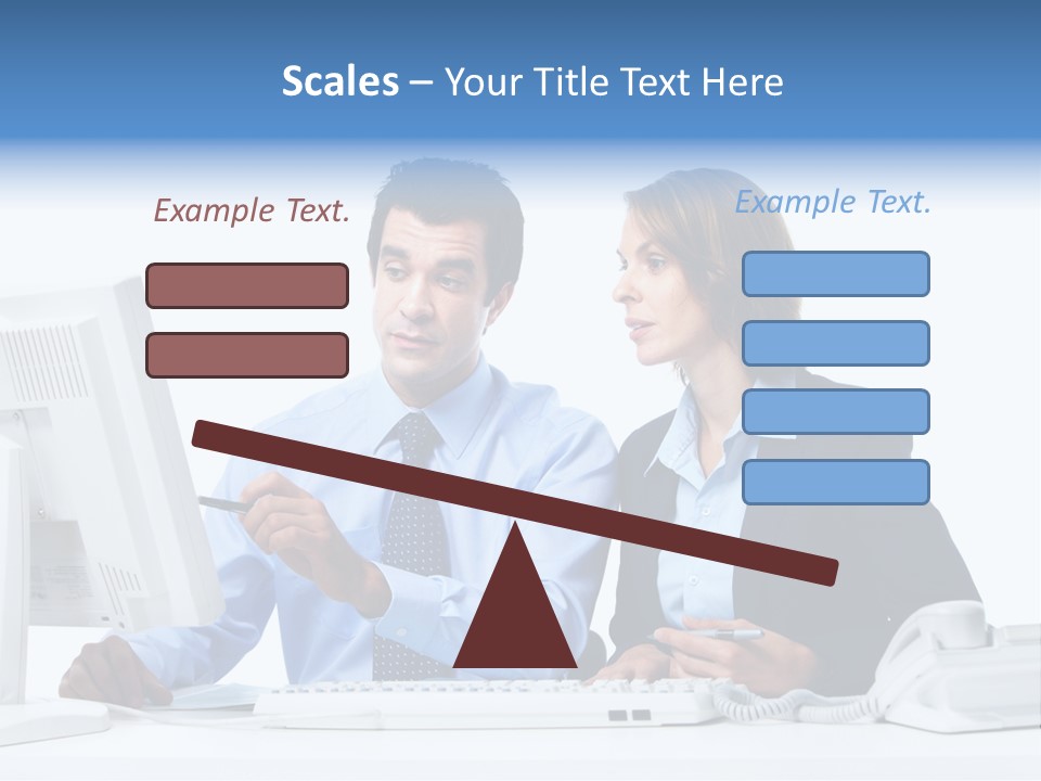 Meeting Internet Businesswoman PowerPoint Template