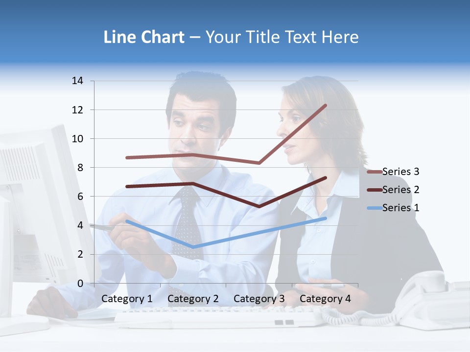 Meeting Internet Businesswoman PowerPoint Template