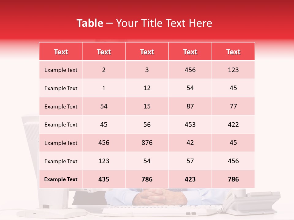 Background Large Occupation PowerPoint Template