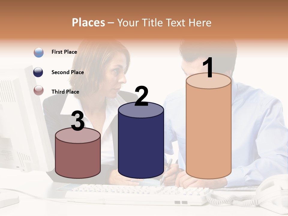 Businessman Teamwork Occupation PowerPoint Template