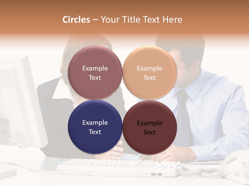 Businessman Teamwork Occupation PowerPoint Template