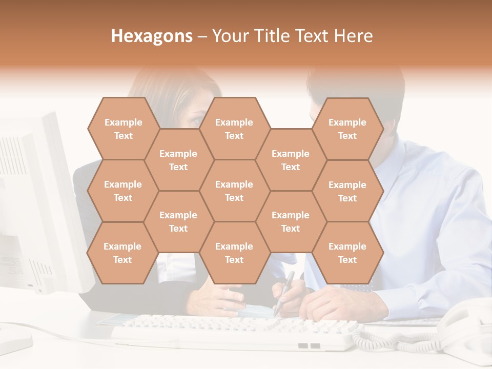 Businessman Teamwork Occupation PowerPoint Template