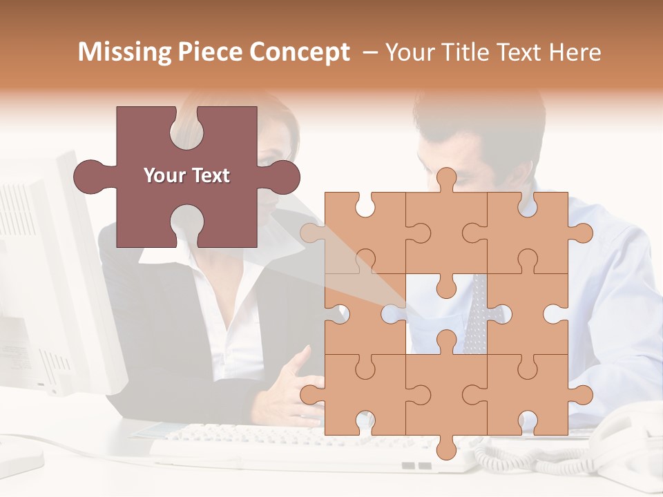 Businessman Teamwork Occupation PowerPoint Template