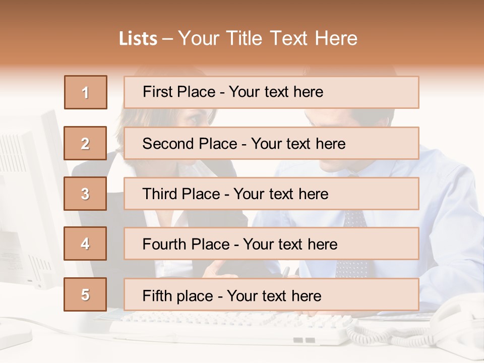Businessman Teamwork Occupation PowerPoint Template