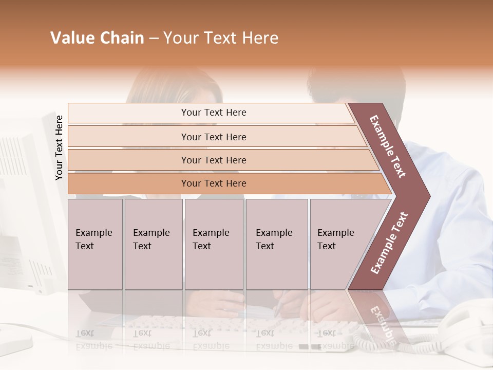 Businessman Teamwork Occupation PowerPoint Template