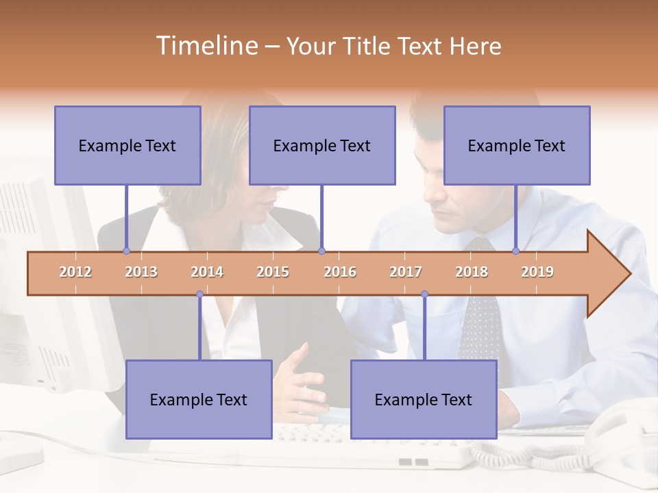 Businessman Teamwork Occupation PowerPoint Template