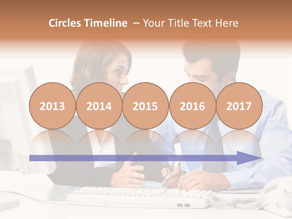 Businessman Teamwork Occupation PowerPoint Template