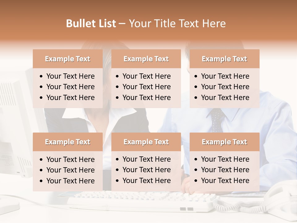 Businessman Teamwork Occupation PowerPoint Template