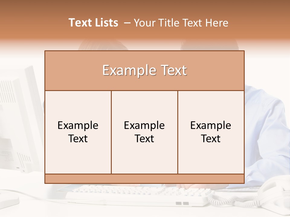 Businessman Teamwork Occupation PowerPoint Template