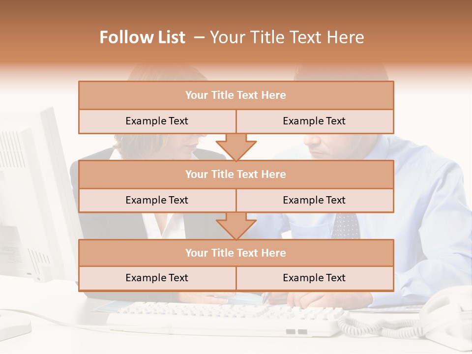 Businessman Teamwork Occupation PowerPoint Template