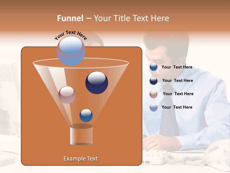 Businessman Teamwork Occupation PowerPoint Template