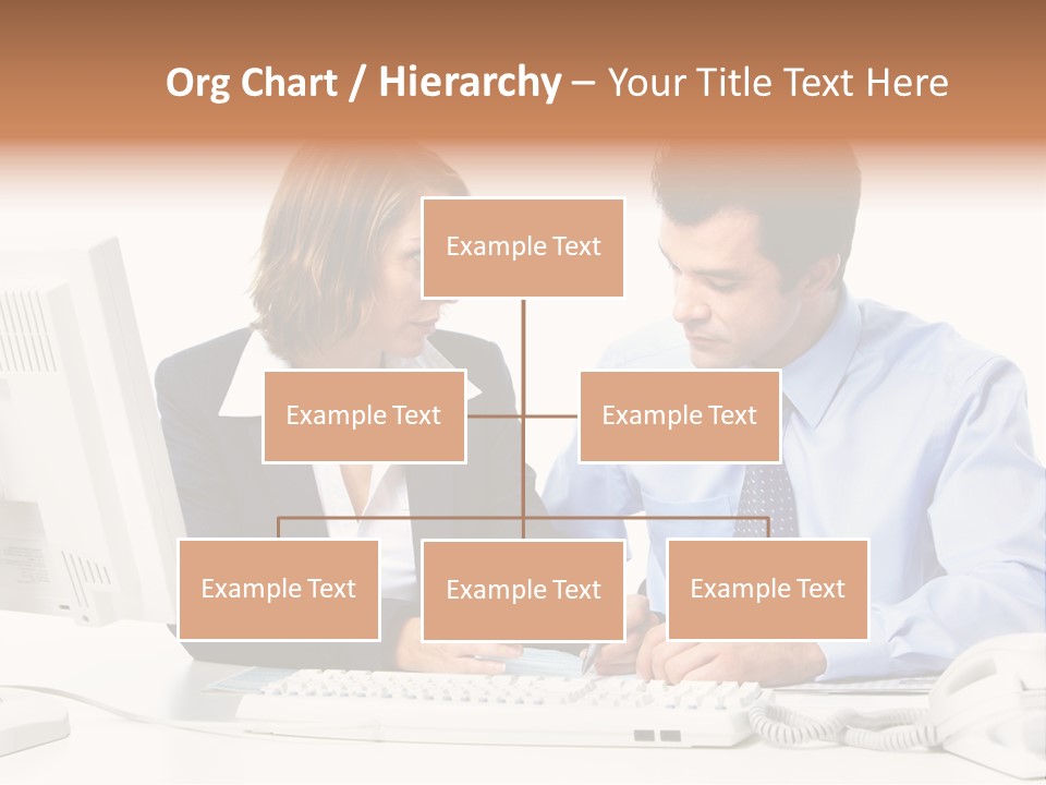 Businessman Teamwork Occupation PowerPoint Template