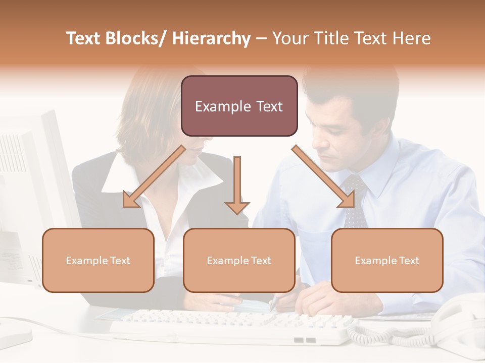 Businessman Teamwork Occupation PowerPoint Template