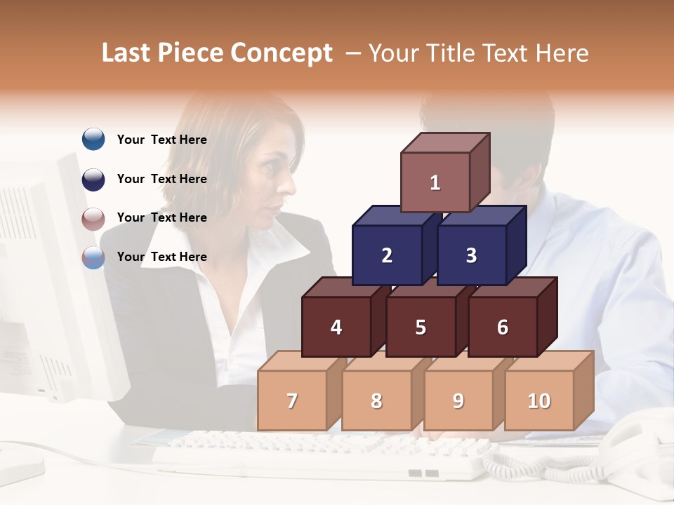 Businessman Teamwork Occupation PowerPoint Template