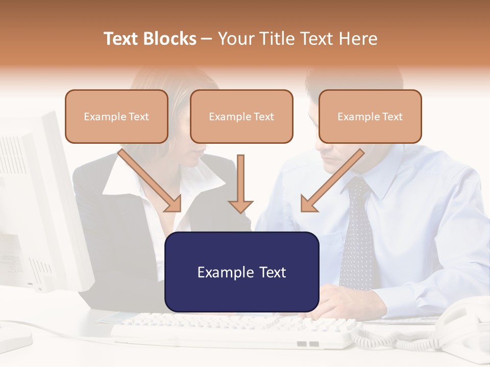 Businessman Teamwork Occupation PowerPoint Template