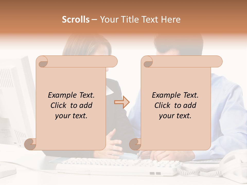 Businessman Teamwork Occupation PowerPoint Template