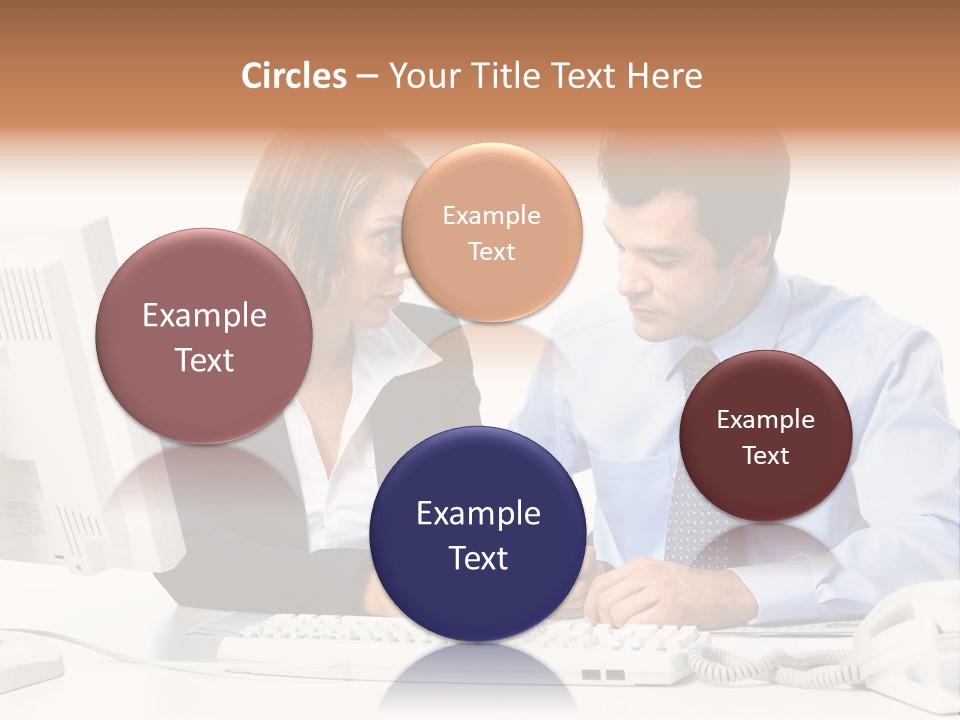 Businessman Teamwork Occupation PowerPoint Template