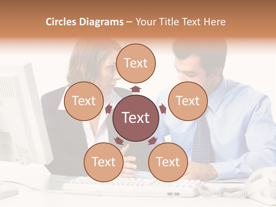 Businessman Teamwork Occupation PowerPoint Template