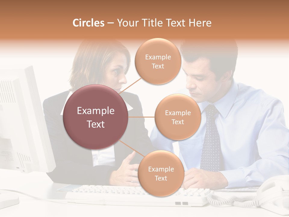 Businessman Teamwork Occupation PowerPoint Template