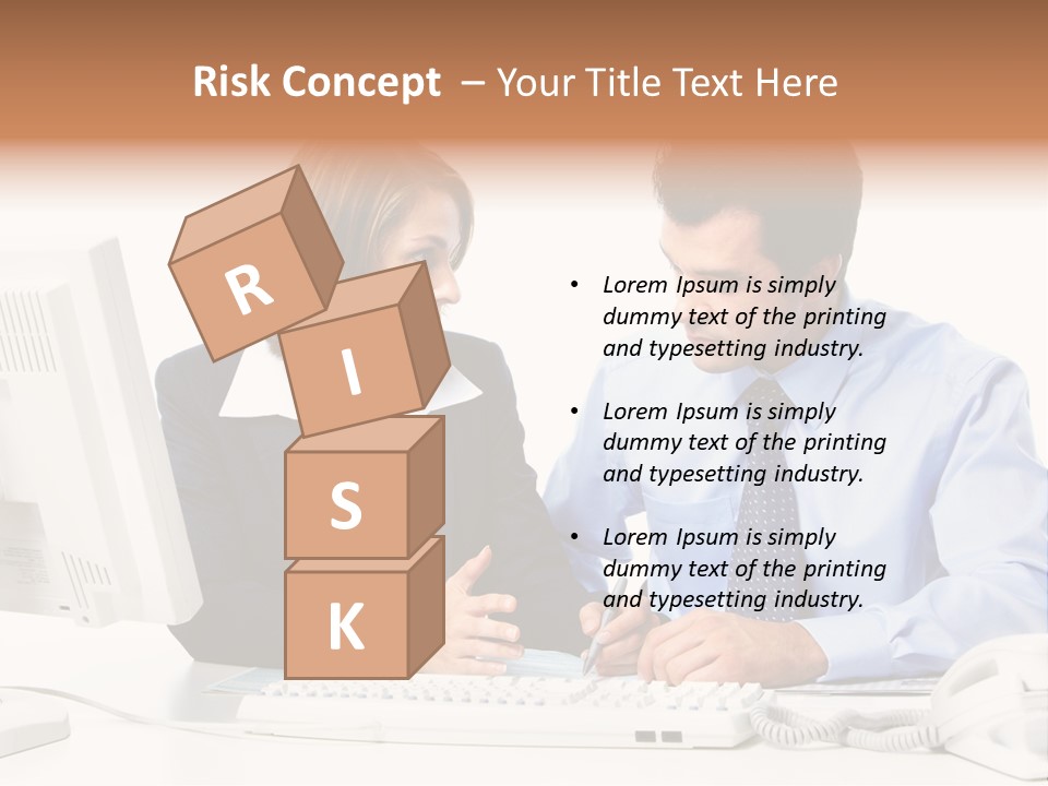 Businessman Teamwork Occupation PowerPoint Template