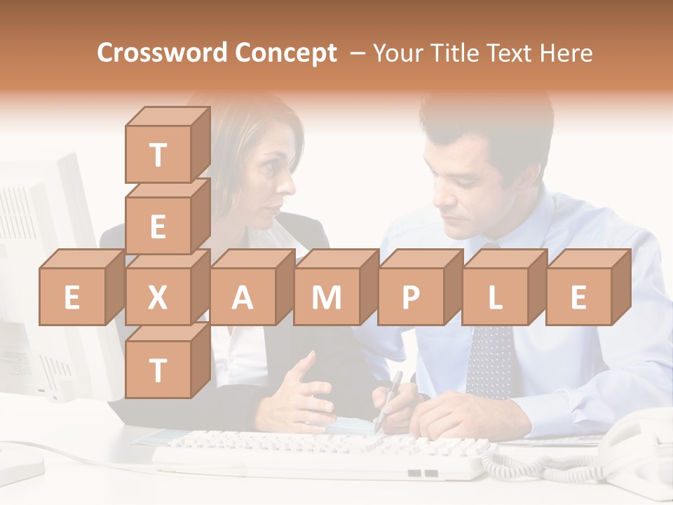 Businessman Teamwork Occupation PowerPoint Template