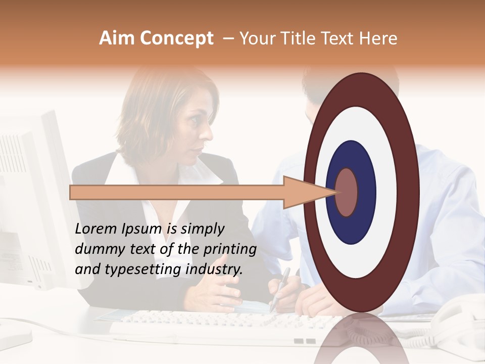 Businessman Teamwork Occupation PowerPoint Template