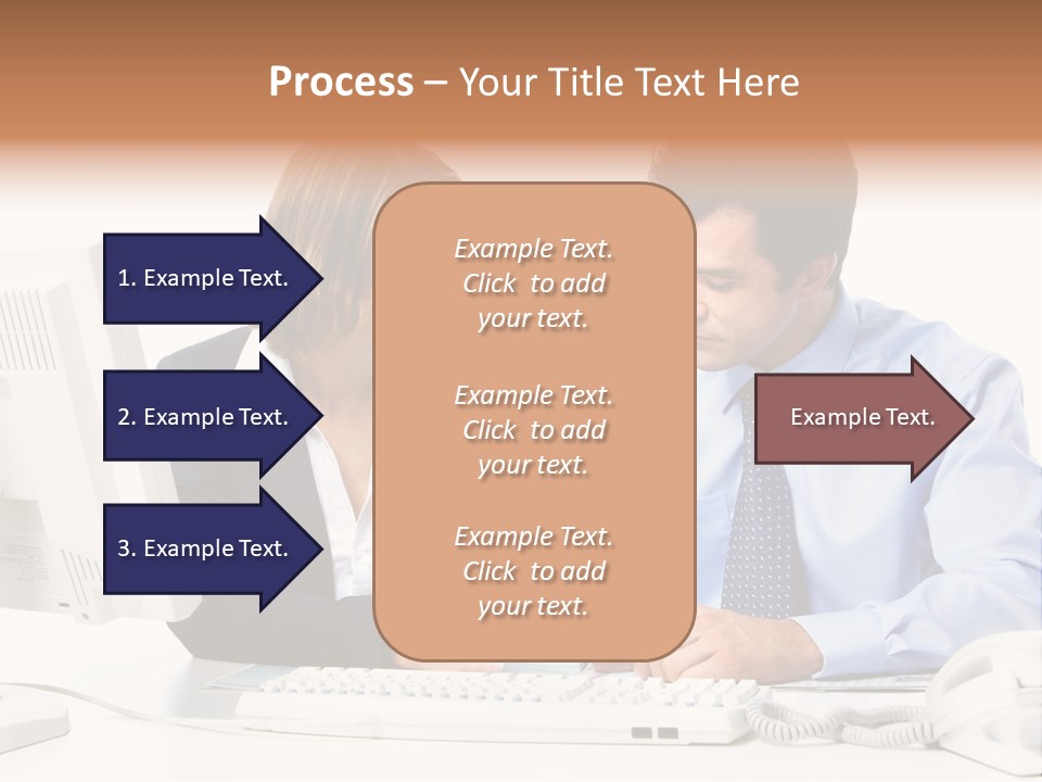 Businessman Teamwork Occupation PowerPoint Template