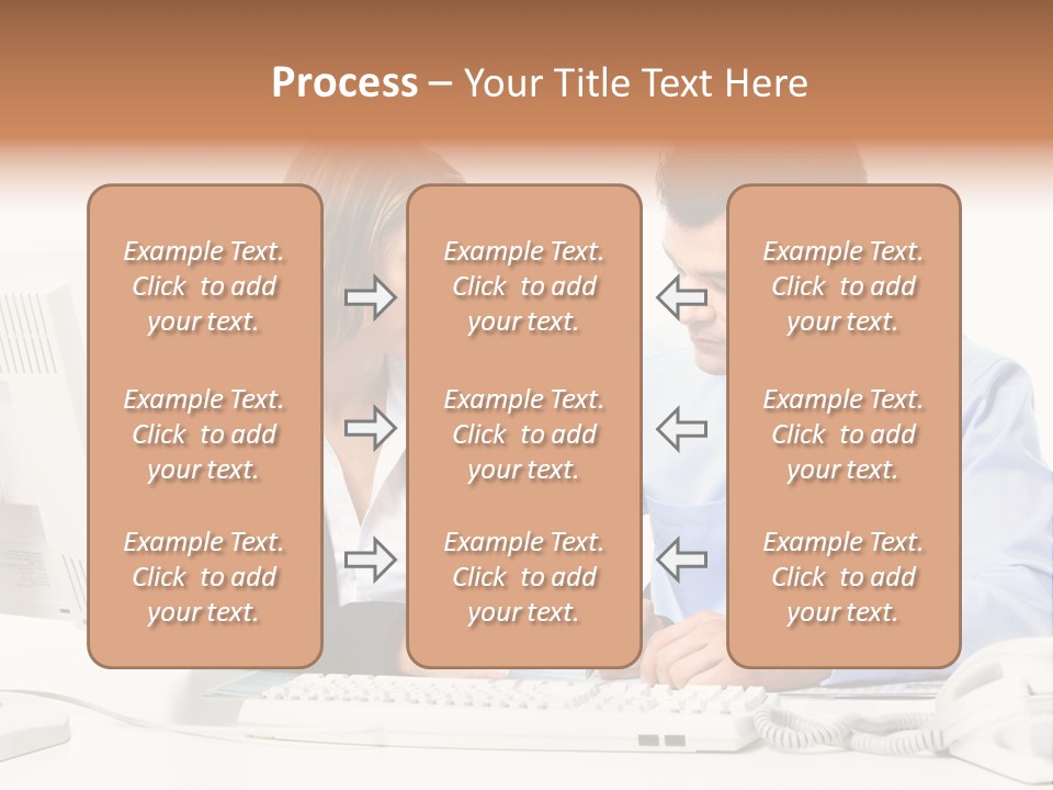 Businessman Teamwork Occupation PowerPoint Template
