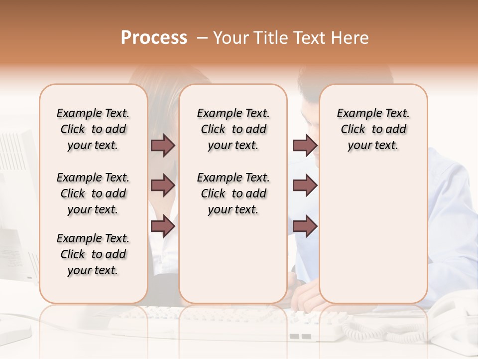 Businessman Teamwork Occupation PowerPoint Template