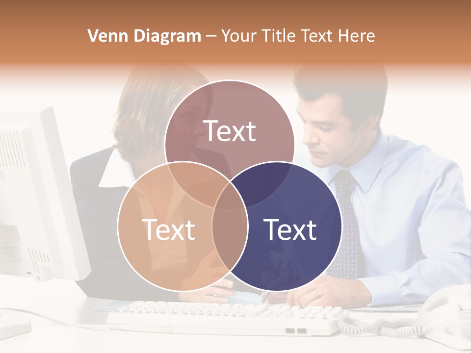 Businessman Teamwork Occupation PowerPoint Template