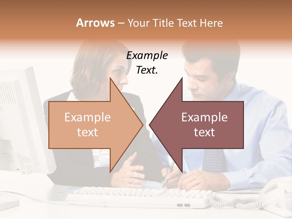Businessman Teamwork Occupation PowerPoint Template
