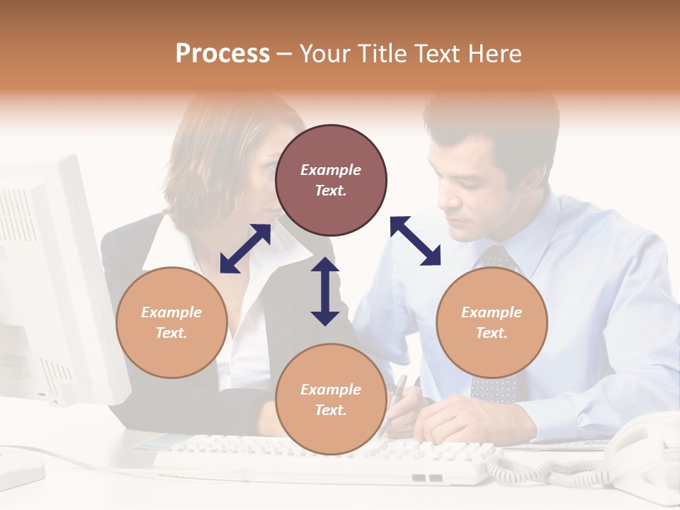 Businessman Teamwork Occupation PowerPoint Template