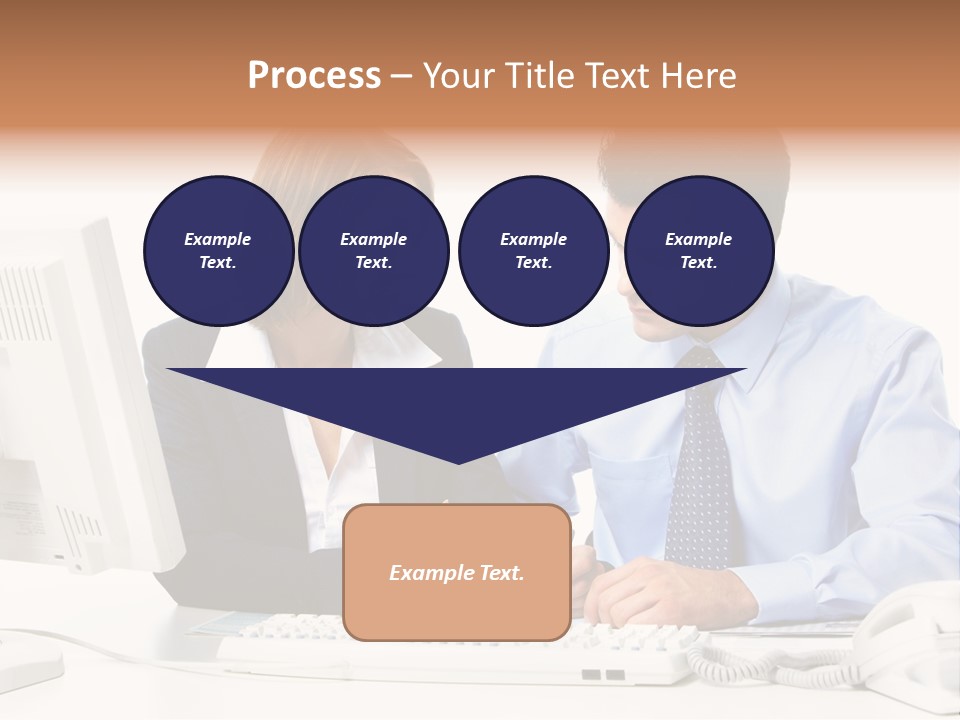 Businessman Teamwork Occupation PowerPoint Template