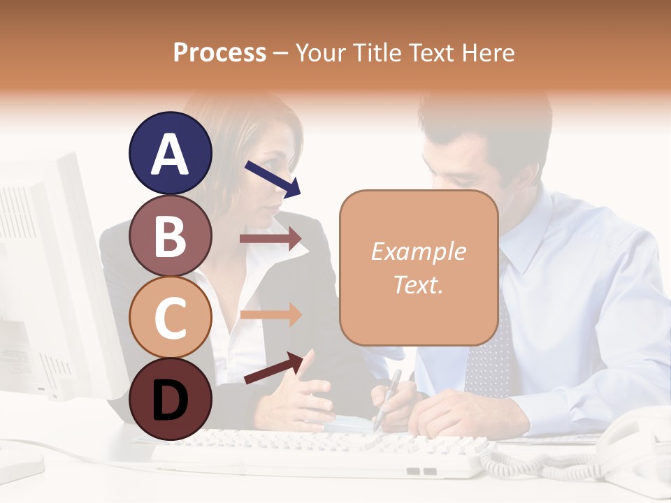Businessman Teamwork Occupation PowerPoint Template