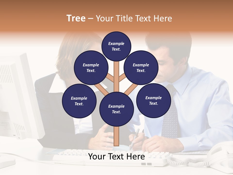 Businessman Teamwork Occupation PowerPoint Template