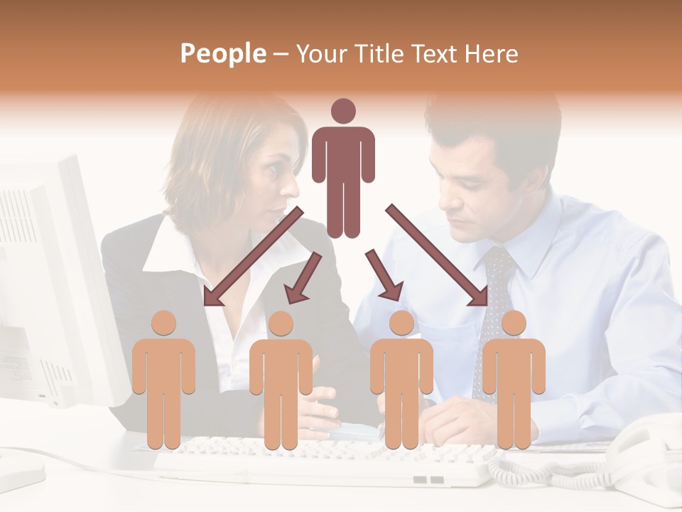 Businessman Teamwork Occupation PowerPoint Template