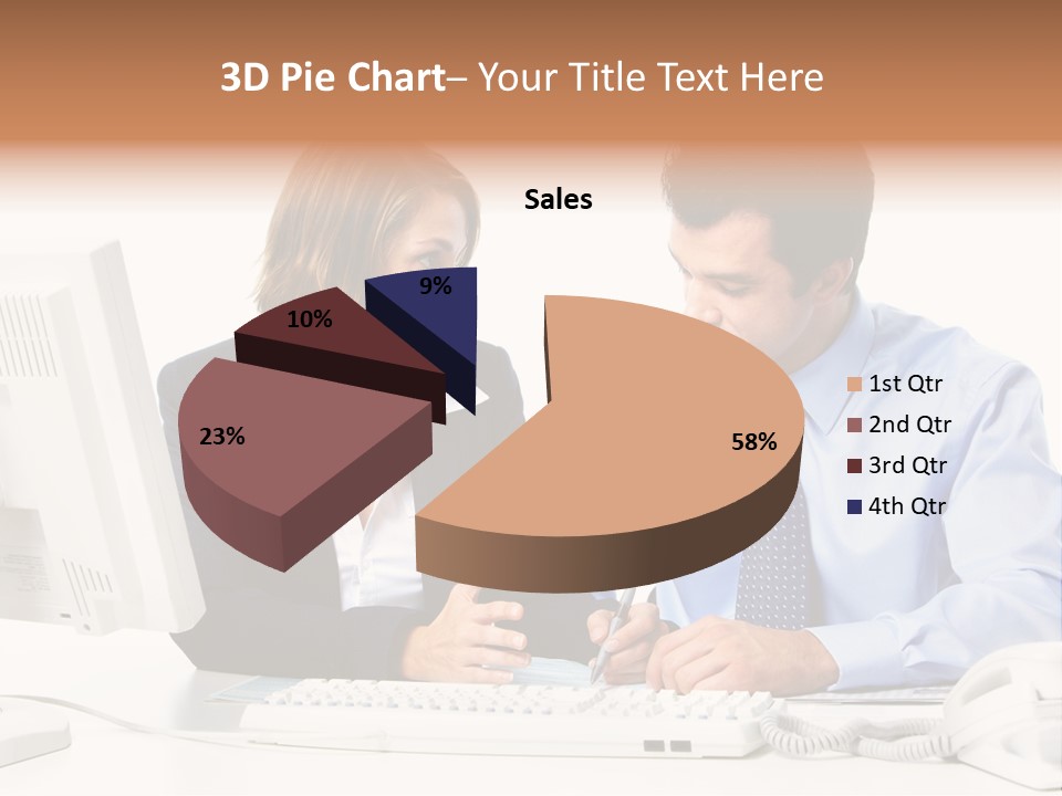 Businessman Teamwork Occupation PowerPoint Template